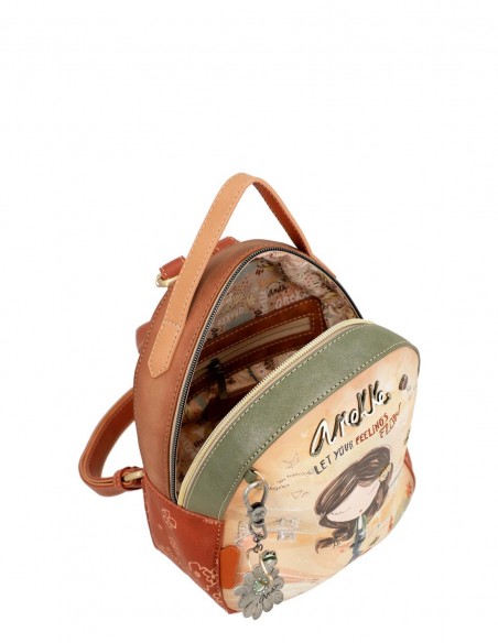 Mochila Pequeña Anekke -Peace & Love Camel