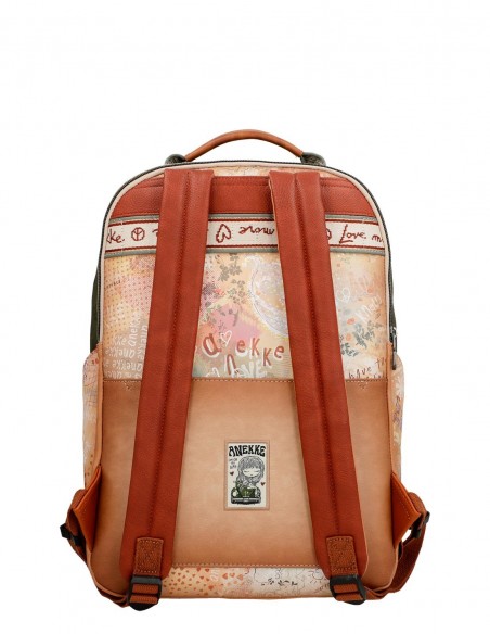 Mochila Escolar Anekke - Peace & Love Camel: Mochila Escolar Anekke - Peace & Love Camel