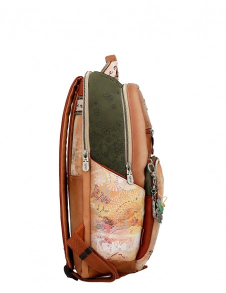 Mochila Escolar Anekke - Peace & Love Camel: Mochila Escolar Anekke - Peace & Love Camel