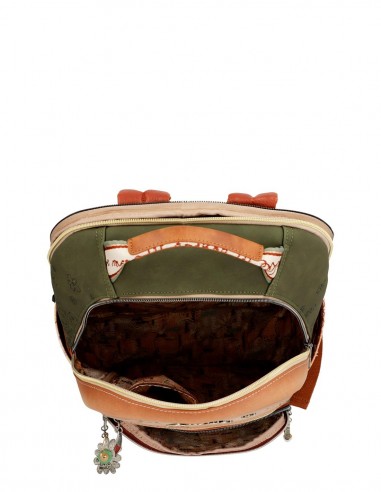 Mochila Escolar Anekke - Peace & Love Camel