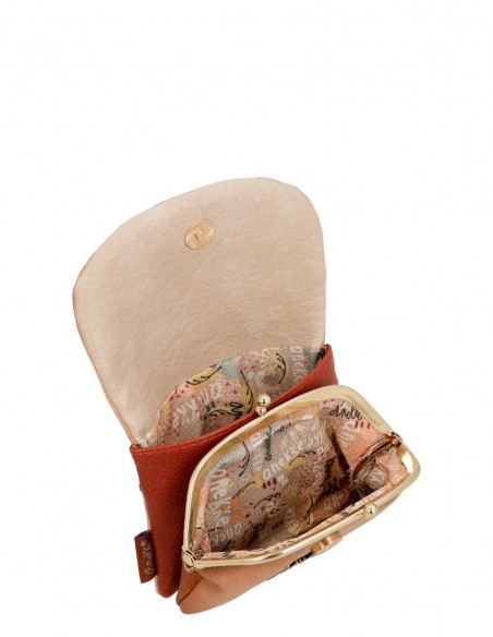 Moneder Amb Solapa Anekke - Peace & Love Camel