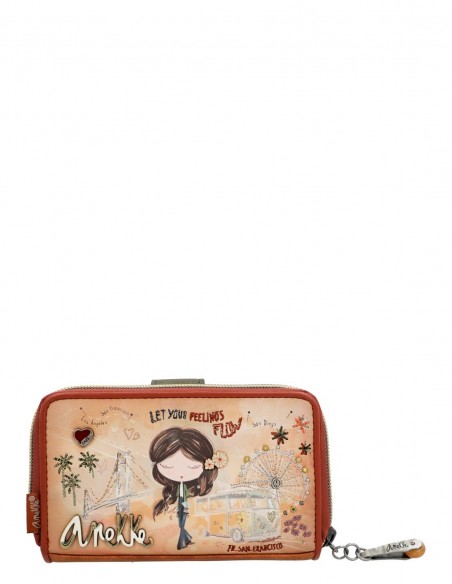 Billetero RFID Anekke - Peace & Love Camel