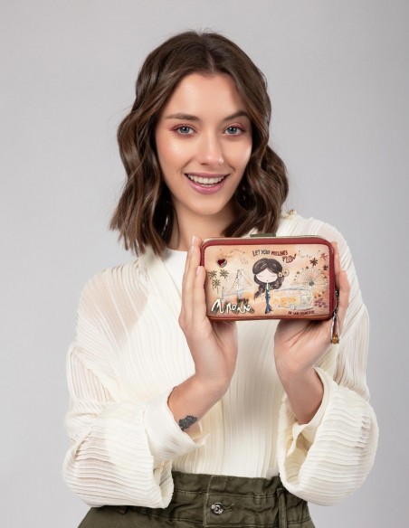 Billetero RFID Anekke - Peace & Love Camel