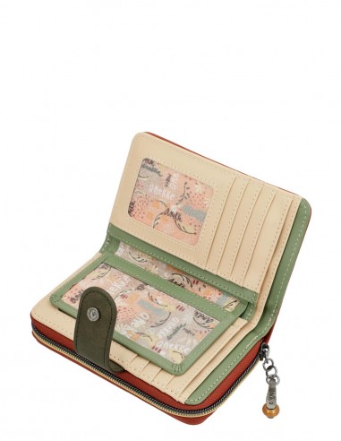 Cartera Rfid Anekke - Peace & Love Camel