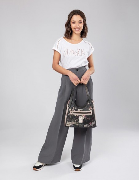 Bolso De Hombro Anekke - Peace & Love Rosa