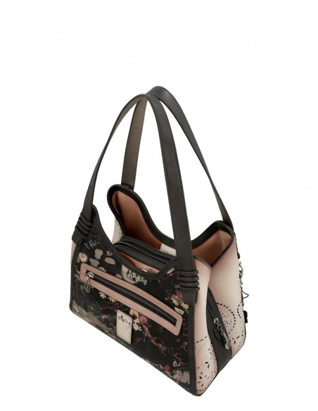 Bolso De Hombro Anekke - Peace & Love Rosa