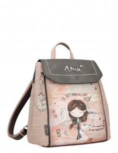 Mochila Urbana Anekke - Peace & Love Rosa 2