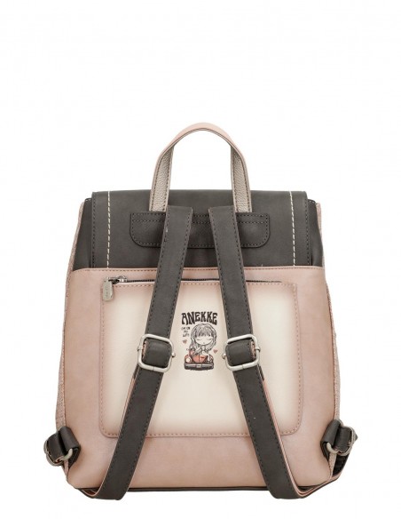 Mochila Urbana Anekke - Peace & Love Rosa