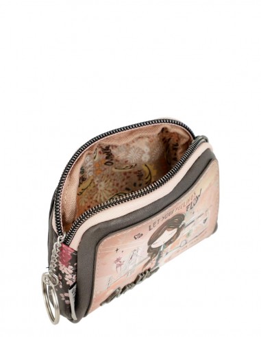 Carteira Anekke - Peace & Love Rosa