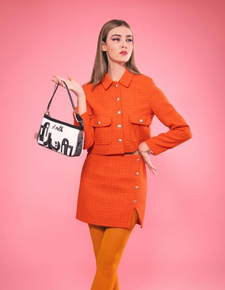 Bolso Con Asa Metálica Anekke - Nature Sixties