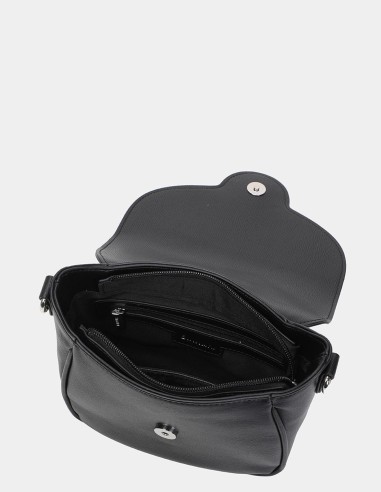 Bandolera Negra Amb Solapa Binnari - Elsa