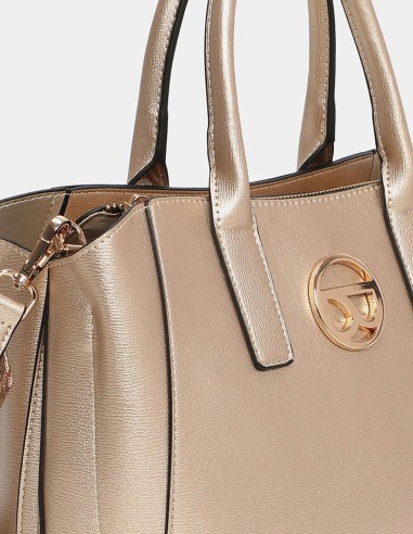 Bolso de mano dorado Binnari - Elsa