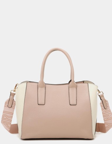 Bolso de mano rosa palo Binnari - Elsa