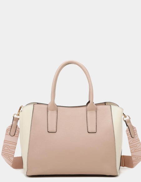 Bolso de mano rosa palo Binnari - Elsa