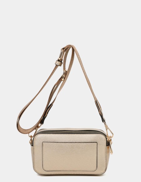 Bandolera pequeña dourada Binnari - Elsa