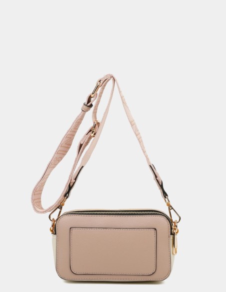 Mala a tiracolo pequena rosa velho Binnari - Elsa.