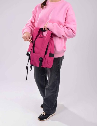 Mochila Antirrobo Rosa Chicle KCB - Underseat