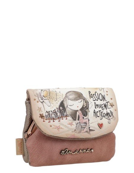 Porta-moedas com Flap Anekke - Hollywood