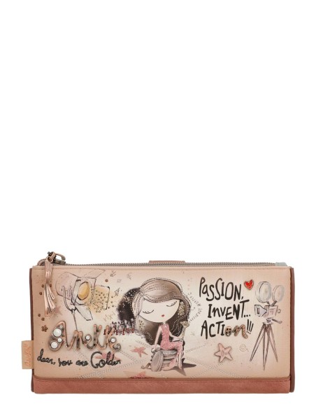 Cartera Gran Flexible RFID Anekke - Hollywood