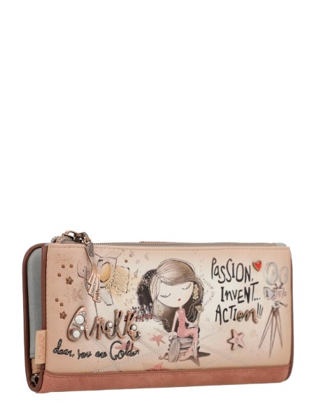 Cartera Gran Flexible RFID Anekke - Hollywood