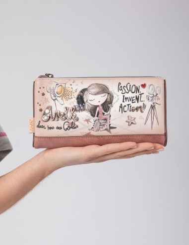 Cartera Gran Flexible RFID Anekke - Hollywood
