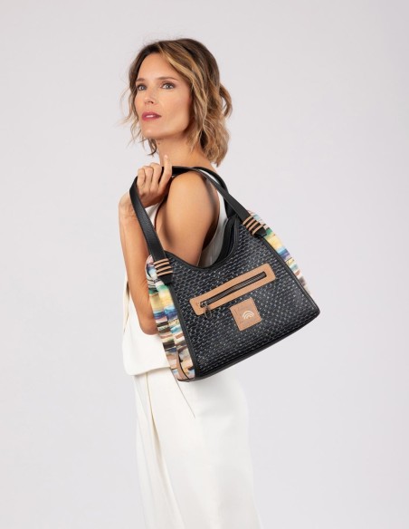 Bolso de Hombro Azul Marino Anekke- Studio