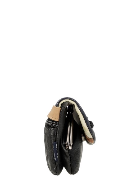 Porta-moedas com aba azul marinho Anekke - Studio