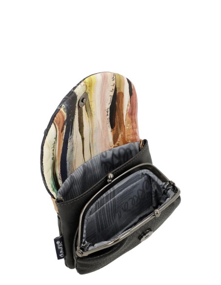 Monedero Con Solapa Azul Marino Anekke - Studio