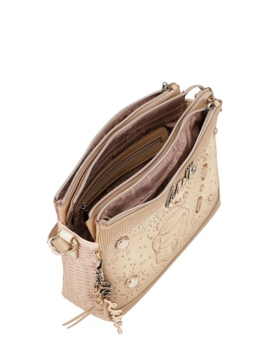 Mala a tiracolo 3 Compartimentos Anekke - Nude Studio