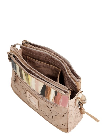 Bandolera 3 Compartimentos Anekke - Nude Studio