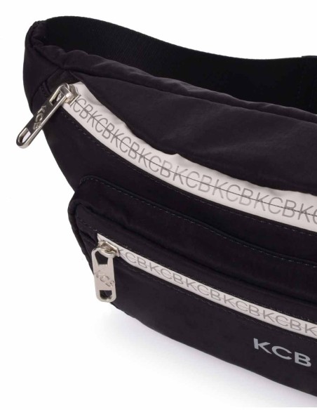 Bosa de Cintura preto vegano KCB - Combo