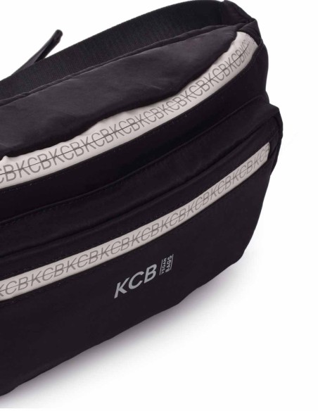 Bosa de Cintura preto vegano KCB - Combo