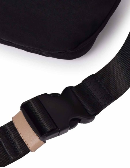 Bosa de Cintura preto vegano KCB - Combo