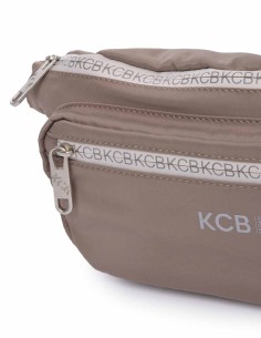 Bolsa de Cintura Taupe Vegana KCB - Combo 2