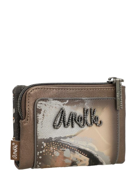 Cartera Pequeña RFID Flexible Anekke Wings