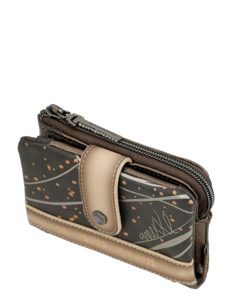 Cartera Pequeña RFID Flexible Anekke Wings