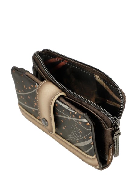 Cartera Petita RFID Flexible Anekke Wings