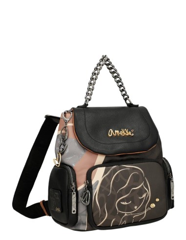 Mochila Com Flap Anekke Heartbeat