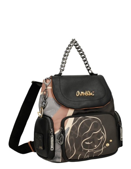 Mochila Com Flap Anekke Heartbeat