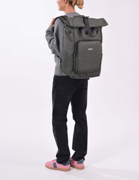 Mochila Grande Antirrobo Khaki KCB - Cube