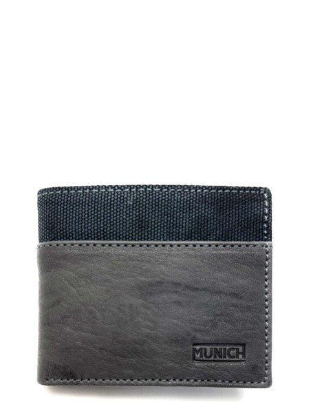 Cartera Americana RFID Munich Gris