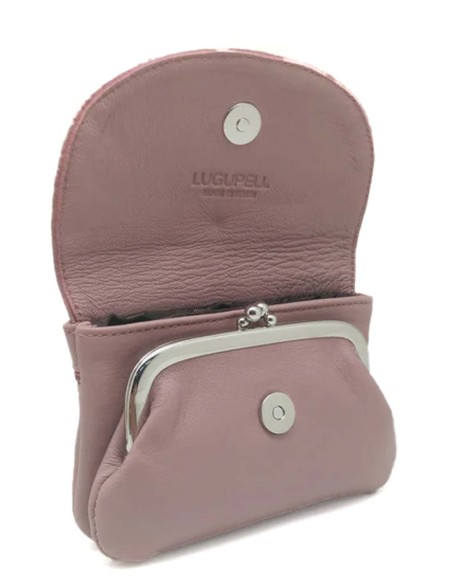 Porta-Moedas Cor-De-Rosa com Fecho da Vovó Lugupell Panot