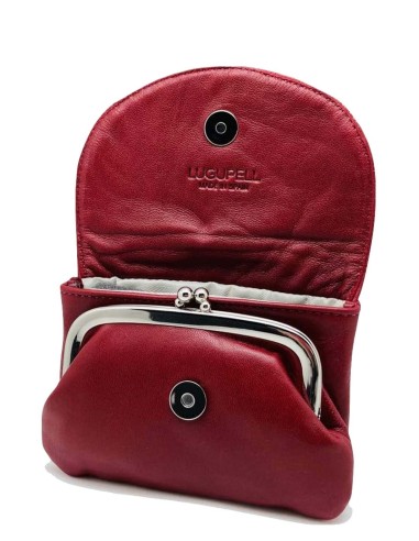 Porta-Moedas Vermelho com Fecho da Vovó Lugupell Panot
