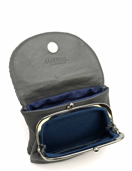 Monedero Gris Oscuro con Boquilla Lugupell Gaudí - Colors