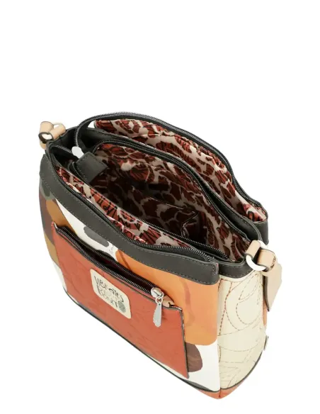 Mala a Tiracolo 3 Compartimentos Anekke Alma