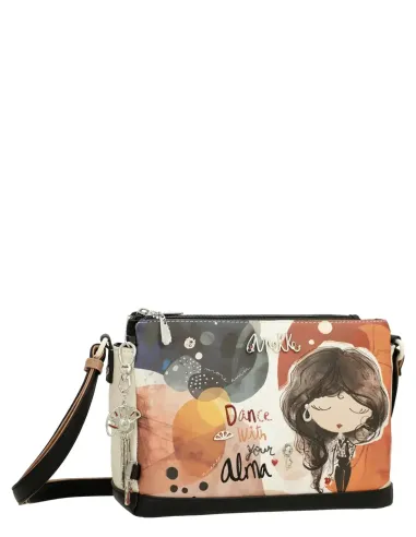 Bandolera Estampada 3 Compartiments Anekke Ànima