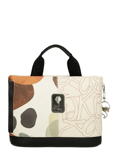 Bolso de Mano con Bandolera Anekke Lunares