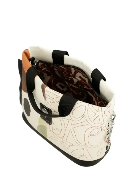 Bolso de Mano con Bandolera Anekke Lunares