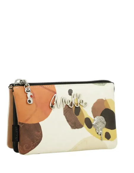 Porta-moedas 3 Compartimentos Anekke Lunares