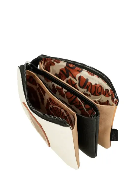 Porta-moedas 3 Compartimentos Anekke Lunares